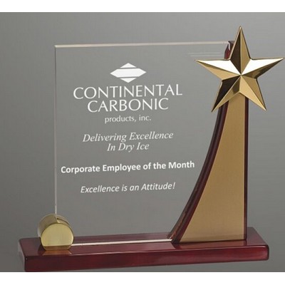 8½" Sweeping Rising Star Acrylic Award