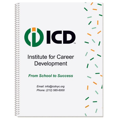 Full Color Econo Composition Notebook w/Wide Rules (8 ½"x 10 ½")